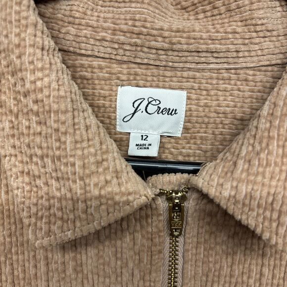 Womens Size 12 J.Crew Zip Front Cinched Corduroy Dress EUC - Picture 3 of 6
